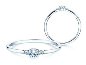 Anillo de compromiso Vivid Petite Diamond en platino 950/- con diamantes 0,30ct G/SI