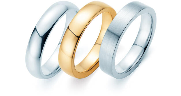 Anillos para hombre – Anillos de compromiso sin piedra preciosa para hombres