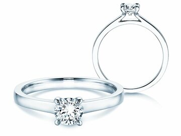 © Bague de fiançailles bague solitaire Modern Anillo de compromiso Modern en oro blanco | © Bague de fiançailles bague solitaire Modern