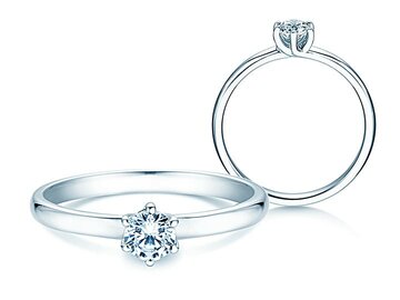 Anillo de compromiso Melody en plata