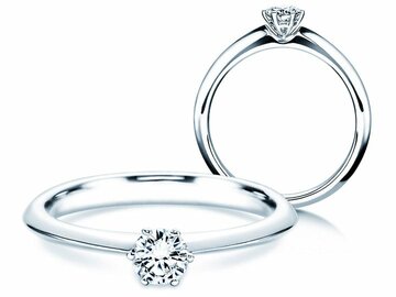 Anillo de compromiso The One en oro blanco