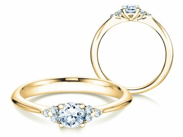 Anillo de compromiso Glory en oro amarillo