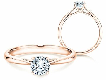 Anillo de compromiso Delight en oro rosa