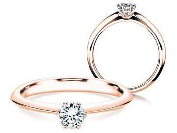 Anillo de compromiso The One en oro rosa