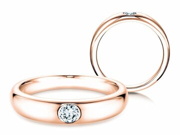 Anillo de compromiso Promise en oro rosa