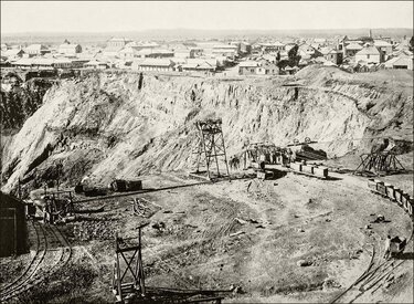 Historia de los diamantes: mina en Sudáfrica, 1920