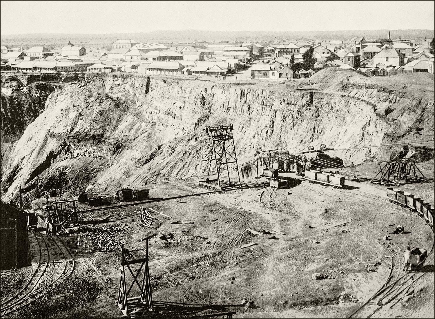 Historia de los diamantes: mina en Sudáfrica, 1920