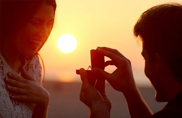 Propuesta de matrimonio en la playa