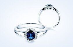 Anillos con piedras preciosas de colores