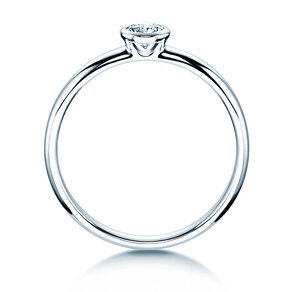 Anillo de compromiso Eternal en 9K oro blanco con diamante 0,25ct H/SI