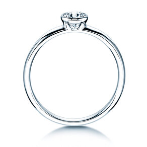 Anillo de compromiso Eternal en 14K oro blanco con diamante 0,30ct H/SI