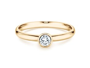 Anillo de compromiso Eternal en 9K oro amarillo con diamante 0,25ct H/SI