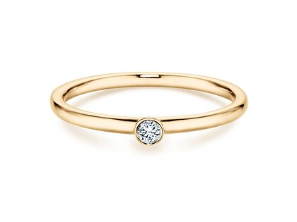 Anillo de compromiso Eternal en 14K oro amarillo con diamante 0,05ct H/SI