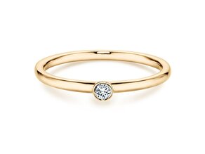 Anillo de compromiso Eternal en 14K oro amarillo con diamante 0,05ct H/SI