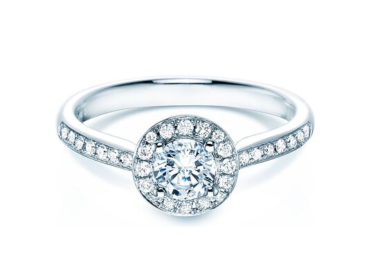 Anillo de compromiso Halo Classic