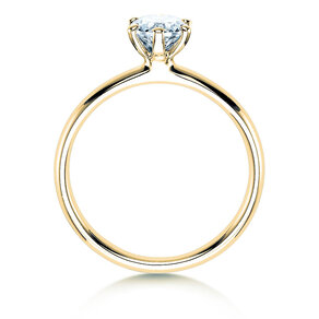 Anillo de compromiso Classic 6 en 9K oro amarillo con diamante 0,60ct H/SI