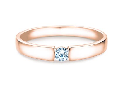 Anillo de compromiso Infinity Petite en oro rosa