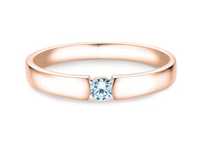 Anillo de compromiso Infinity Petite en oro rosa