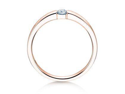 Anillo de compromiso Infinity Petite en oro rosa