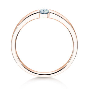 Anillo de compromiso Infinity Petite en oro rosa