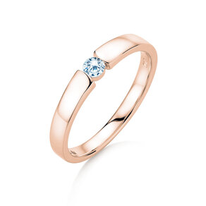 Anillo de compromiso Infinity Petite en oro rosa