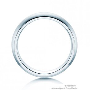 Anillo para hombre Classic 3mm en plata 925/- mate