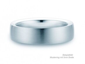 Anillo para hombre Infinity 3mm en plata 925/- mate