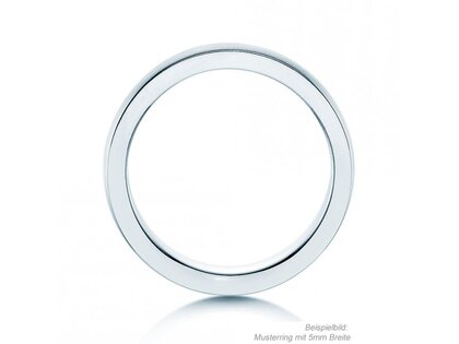 Anillo para hombre Infinity 3mm en plata 925/- mate