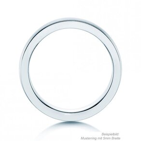 Anillo para hombre Infinity 3mm en plata 925/- mate