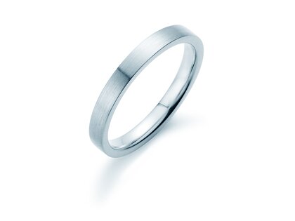 Anillo para hombre Modern 3mm en plata 925/- mate