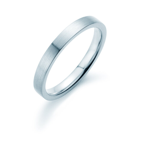 Anillo para hombre Modern 3mm en plata 925/- mate