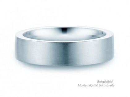 Anillo para hombre Modern 3mm en plata 925/- mate