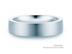 Anillo para hombre Modern 3mm en plata 925/- mate