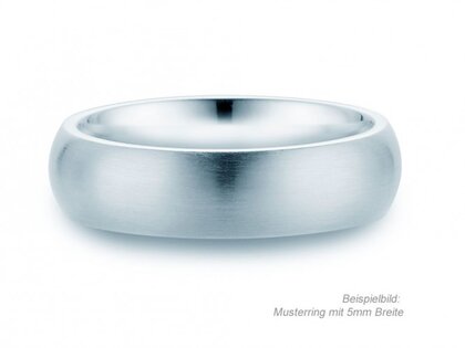 Anillo para hombre Classic 4mm en plata 925/- mate