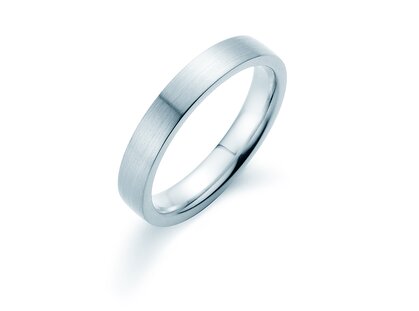 Anillo para hombre Modern 3,5mm en plata 925/- mate