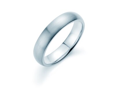 Anillo para hombre Classic 5mm en plata 925/- mate