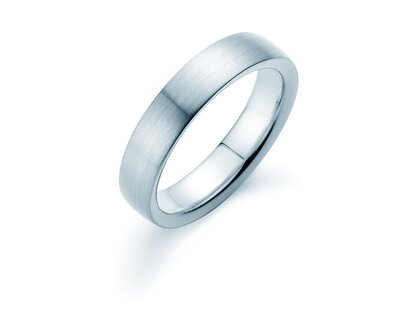 Anillo para hombre Infinity 5mm en plata 925/- mate