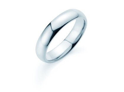 Anillo para hombre Classic 5mm en platino 950/- pulido
