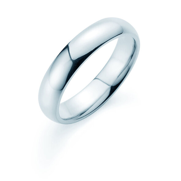 Anillo para hombre Classic 5mm en plata 925/- pulido