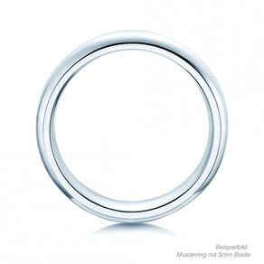 Anillo para hombre Classic 5mm en plata 925/- pulido