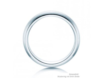 Anillo para hombre Classic 6mm en plata 925/- mate