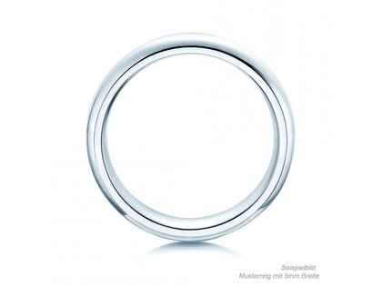 Anillo para hombre Classic 6mm en 14K oro blanco pulido