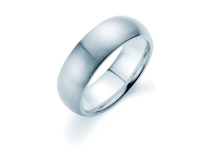 Anillo para hombre Classic 6,5mm en plata 925/- mate