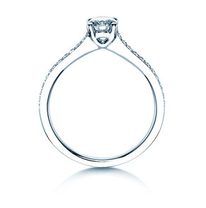 Anillo de compromiso Claire en 18K oro blanco con diamantes 0,70ct G/SI