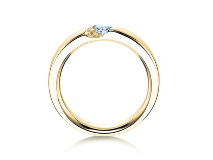 Anillo de compromiso Italic en 9K oro amarillo con diamante 0,50ct D/IF