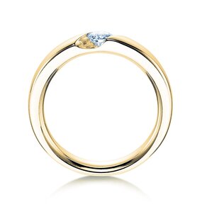 Anillo de compromiso Italic en 9K oro amarillo con diamante 0,50ct D/IF