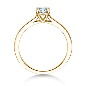 Anillo de compromiso Romance en 9K oro amarillo con diamante 0,50ct G/SI