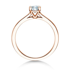 Anillo de compromiso Romance en 14K oro rosa con diamante 0,50ct H/SI
