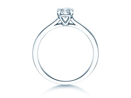 Anillo de compromiso Romance en 14K oro blanco con diamante 0,50ct H/SI