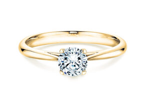 Anillo de compromiso Delight en 14K oro amarillo con diamante 0,50ct H/SI